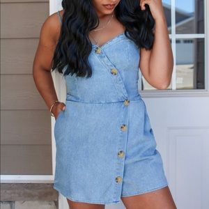 Denim Romper